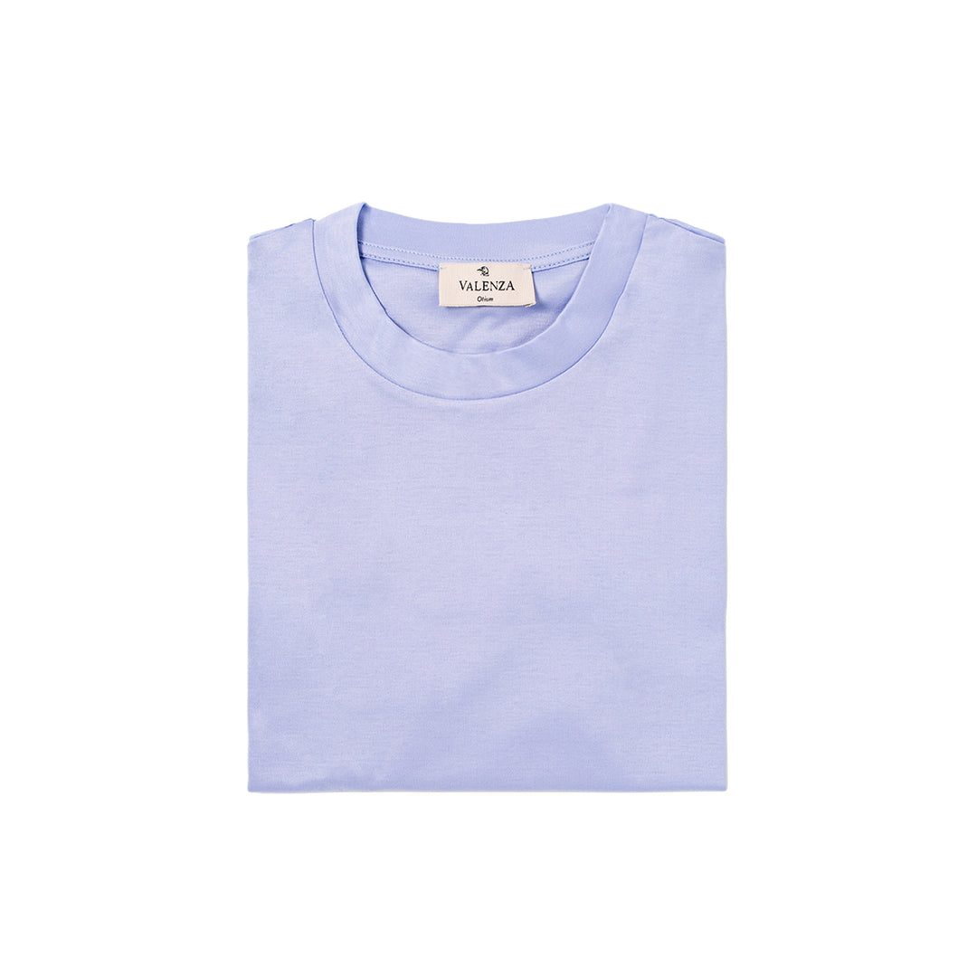 VALENZA - INTERLOCK SUPIMA T-SHIRT LIGHT BLUE