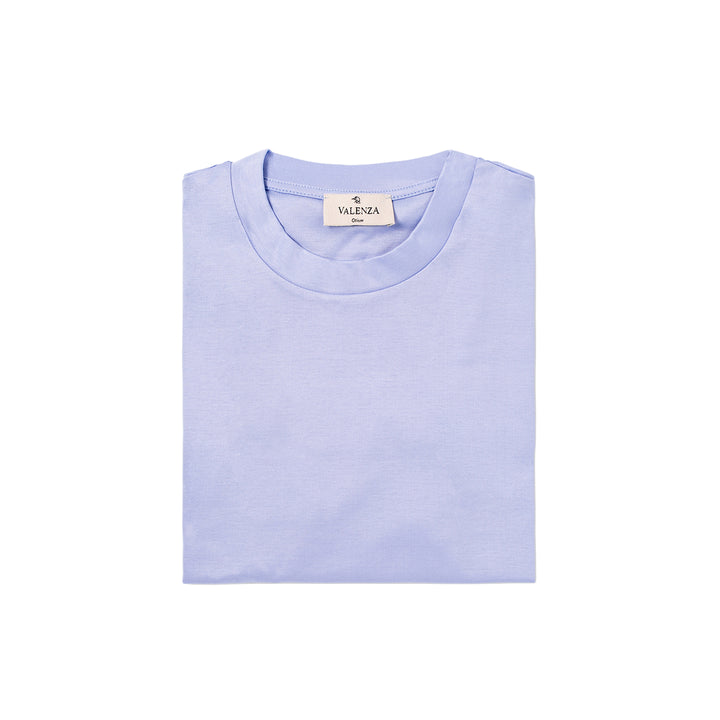 VALENZA - INTERLOCK SUPIMA T-SHIRT LIGHT BLUE
