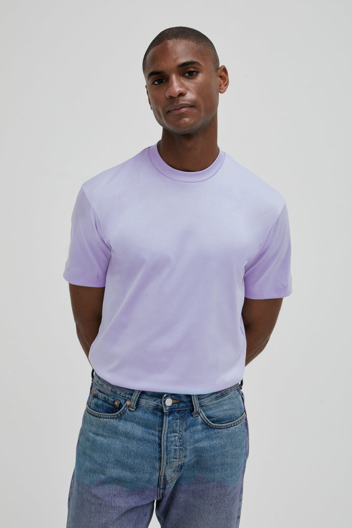 VALENZA - INTERLOCK SUPIMA T-SHIRT LIGHT BLUE