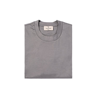 VALENZA - INTERLOCK SUPIMA T-SHIRT GREY