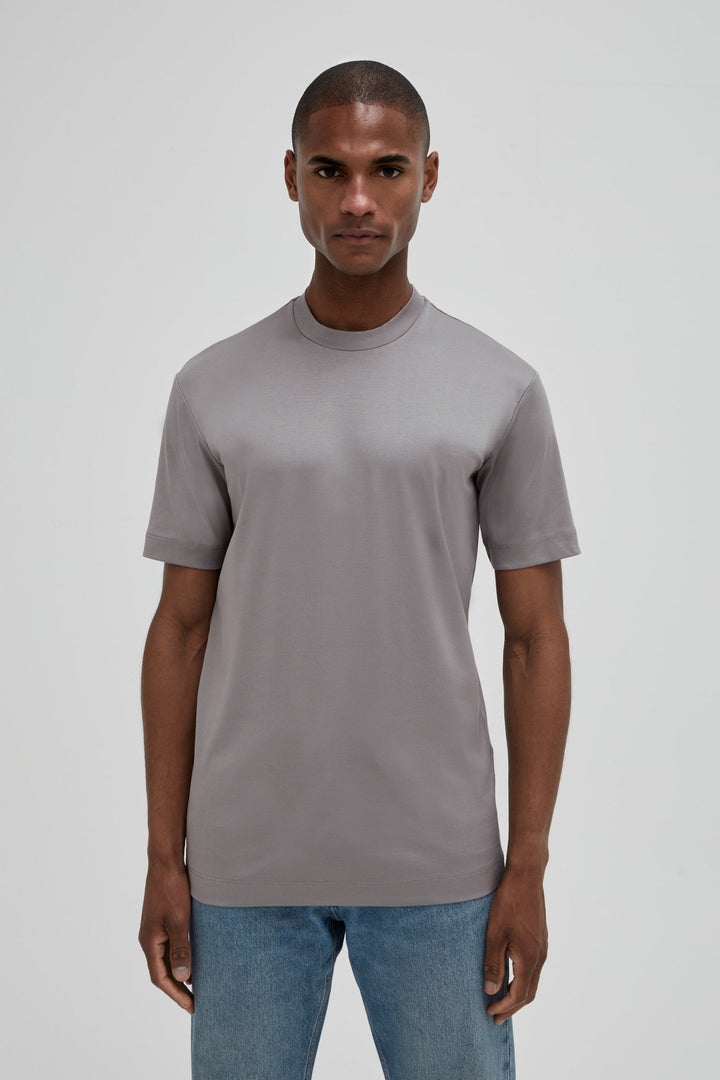 VALENZA - INTERLOCK SUPIMA T-SHIRT GREY
