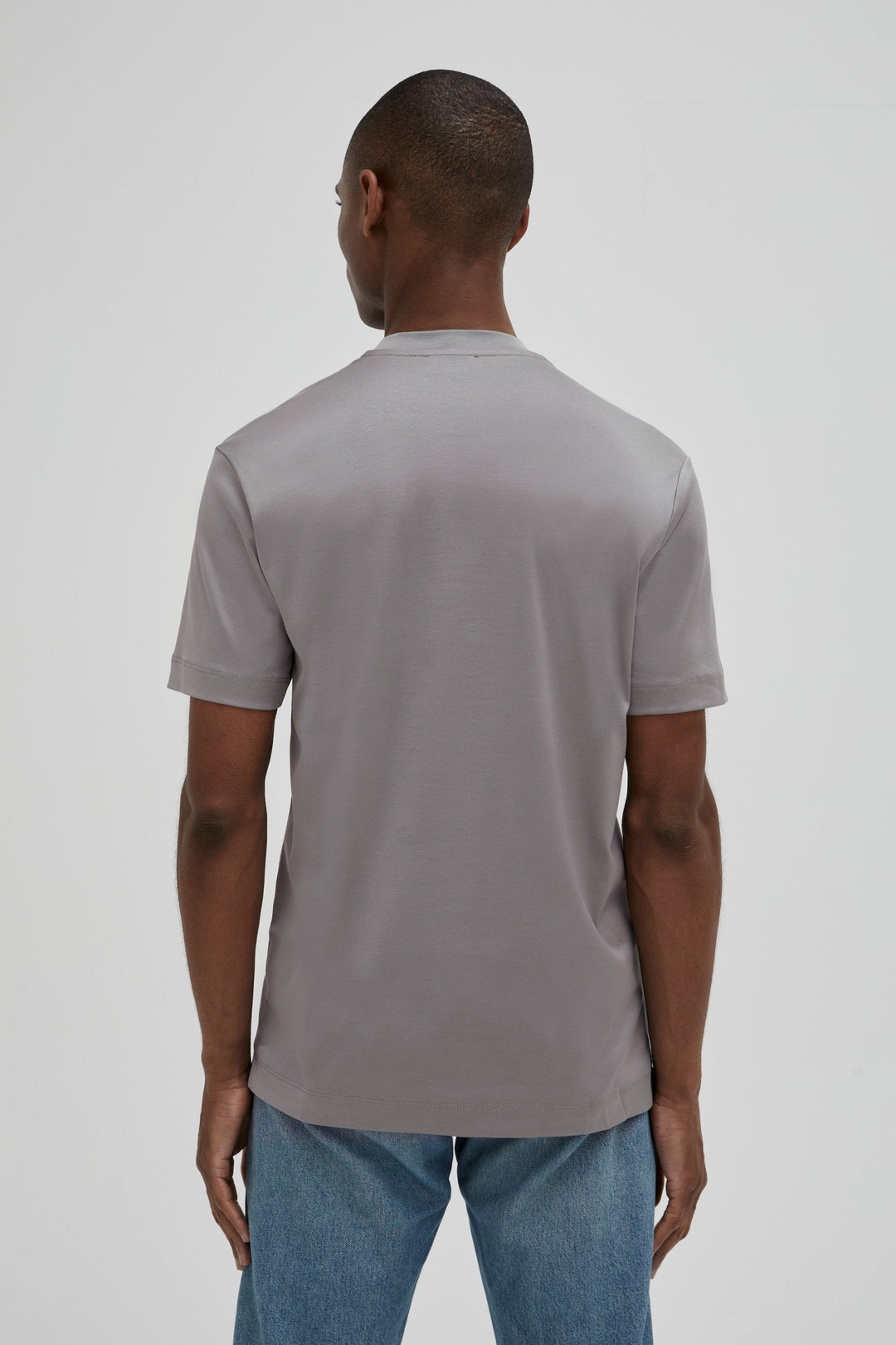 VALENZA - INTERLOCK SUPIMA T-SHIRT GREY