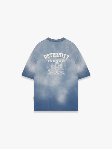 RETERNITY - ARTS & CRAFT T-SHIRT - WASHED BLUE