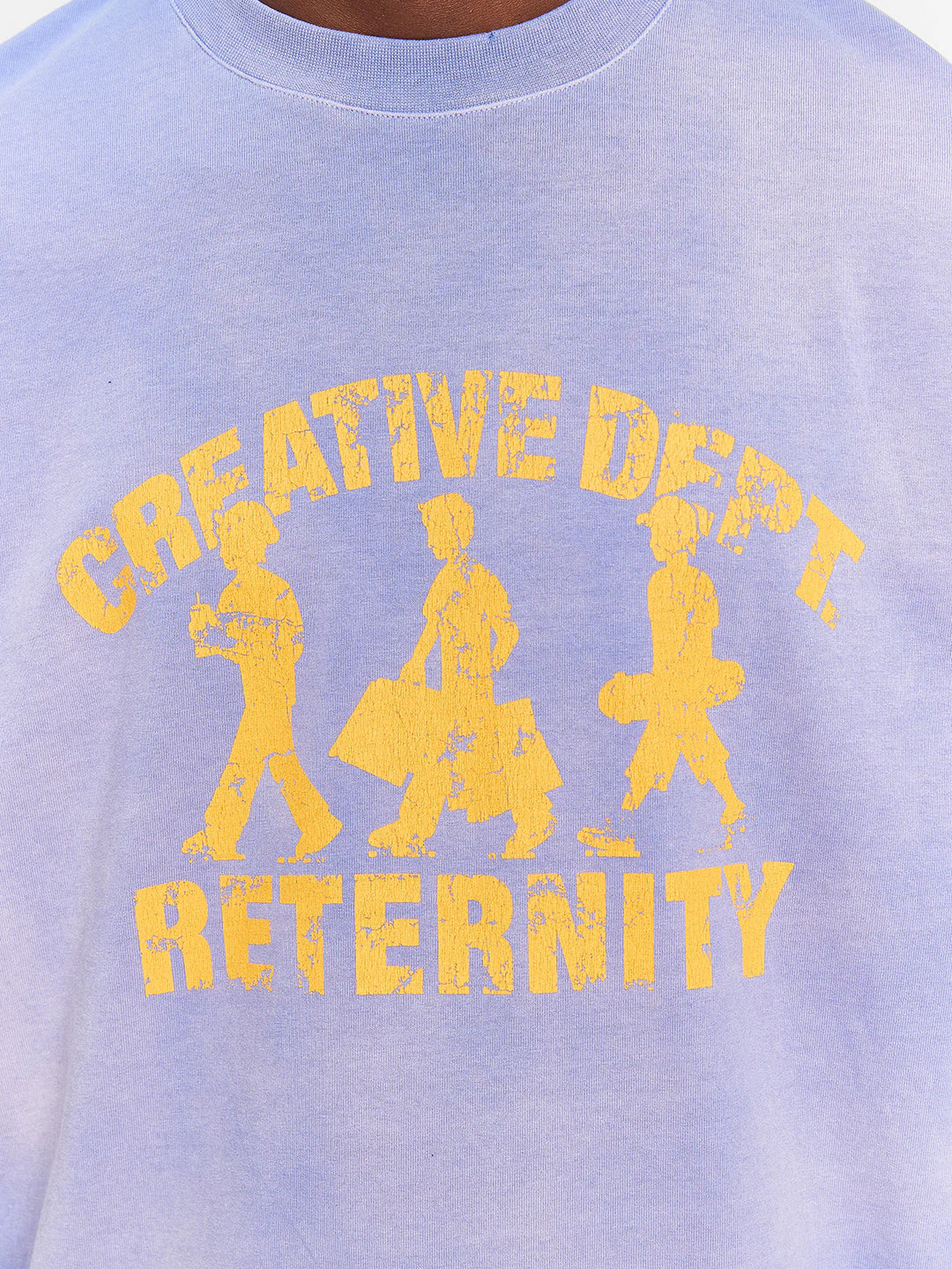 RETERNITY - CREATIVE DEPT LOGO T-SHIRT - WASHED PURPLE