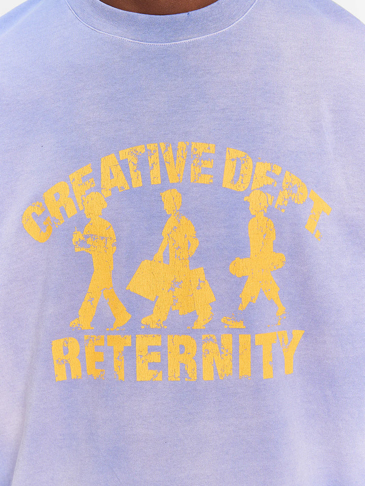 RETERNITY - CREATIVE DEPT LOGO T-SHIRT - WASHED PURPLE
