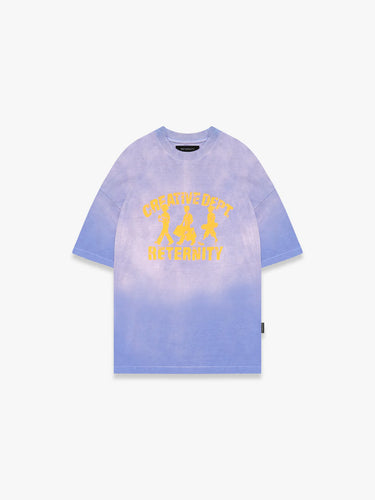 RETERNITY - CREATIVE DEPT LOGO T-SHIRT - WASHED PURPLE
