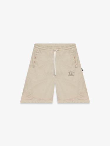 RETERNITY - CREATIVE DEPT LOGO MESH SHORTS - CREAM