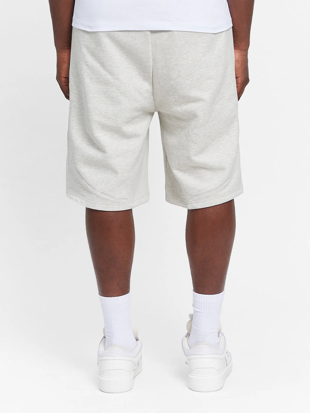 RETERNITY - CREATIVE DEPT LOGO COTTON SHORTS - MELANGE GREY