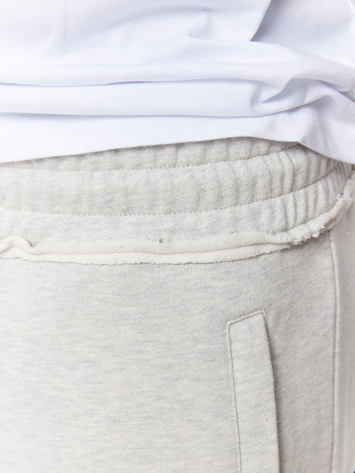 RETERNITY - CREATIVE DEPT LOGO COTTON SHORTS - MELANGE GREY