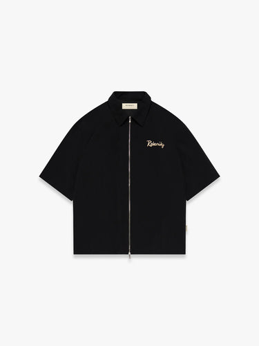 RETERNITY - LUMÉVO NYLON ZIP-SHIRT - BLACK