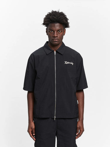 RETERNITY - LUMÉVO NYLON ZIP-SHIRT - BLACK