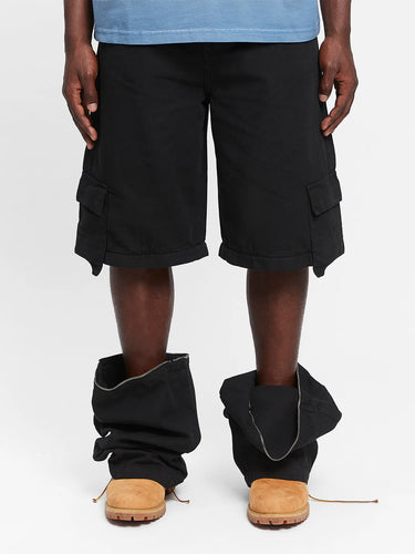 RETERNITY - DETACHABLE CARGO PANTS - BLACK