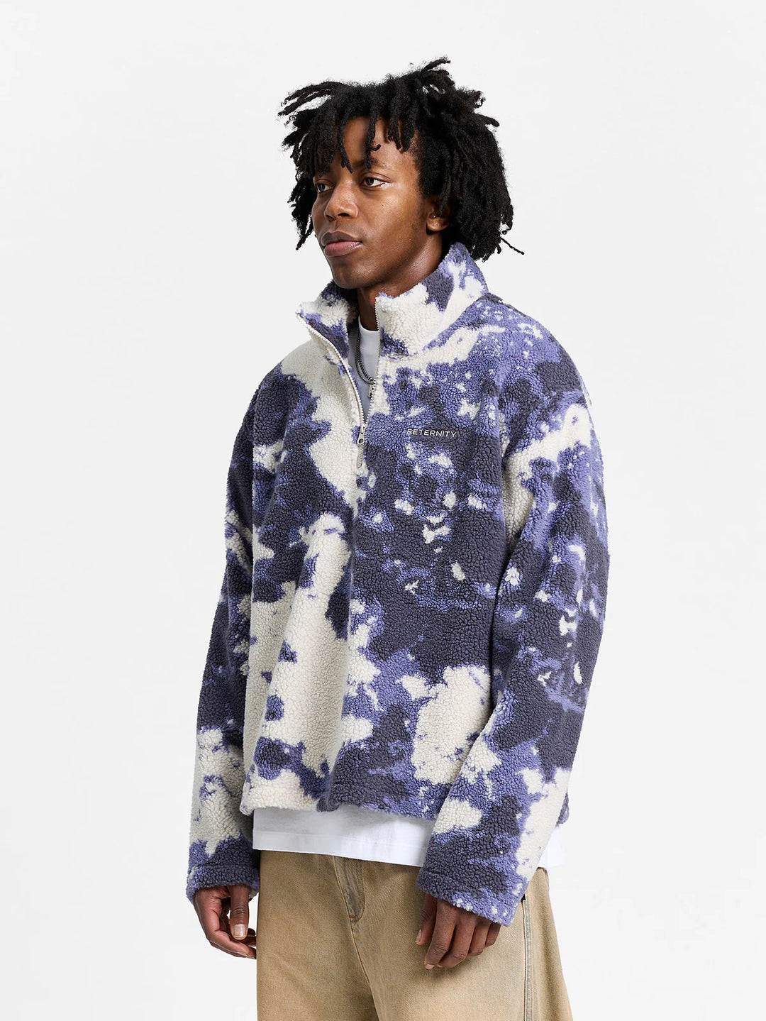 RETERNITY - FLEECE HALF ZIP - ACID PURPLE