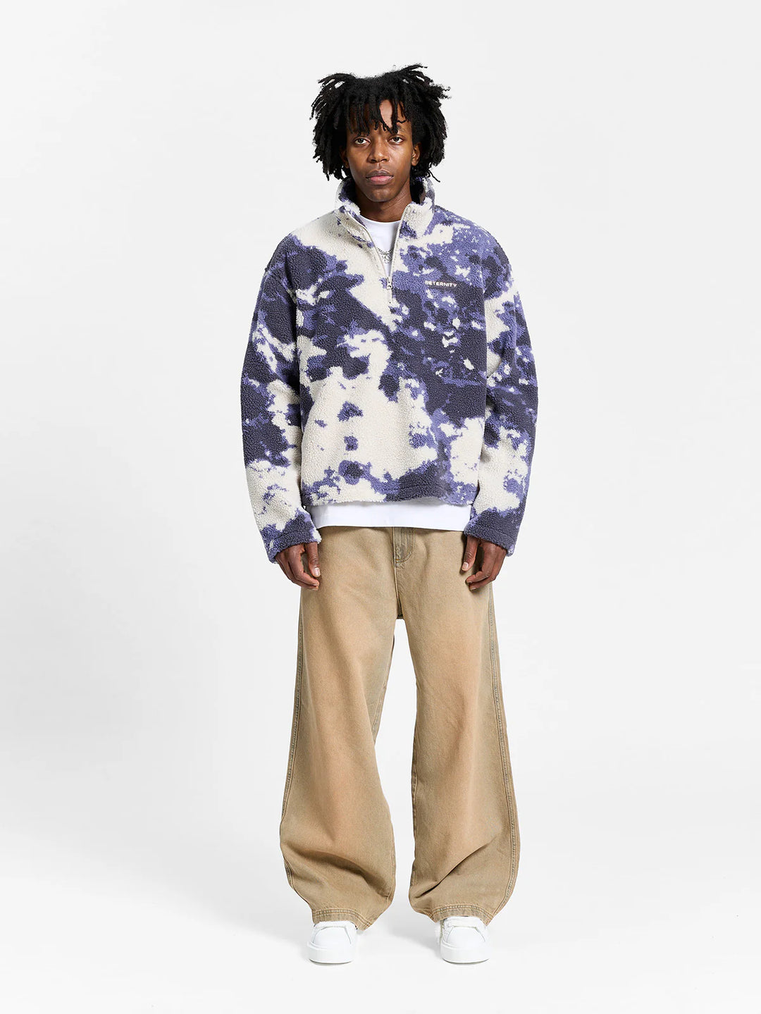 RETERNITY - FLEECE HALF ZIP - ACID PURPLE