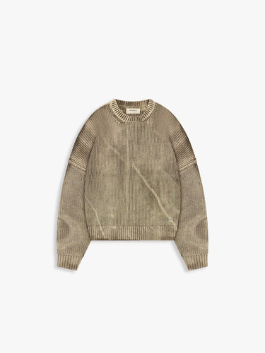 RETERNITY - ESSENTIAL KNIT SWEATER - ACID BROWN