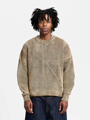 RETERNITY - ESSENTIAL KNIT SWEATER - ACID BROWN