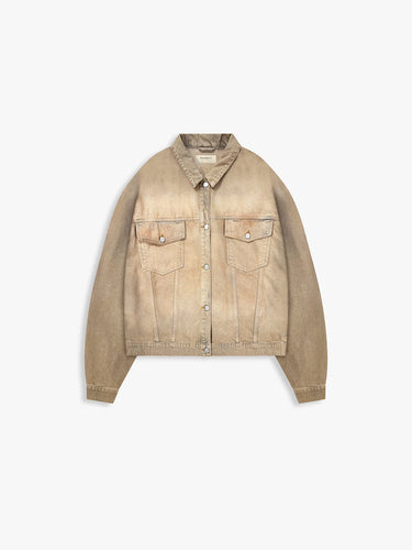 RETERNITY- ESSENTIAL DENIM JACKET - SAND WASH