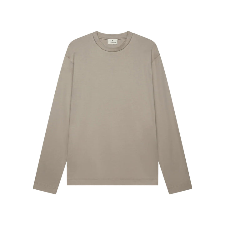 VALENZA - HEAVY SUPIMA SWEATER LEAD GREY