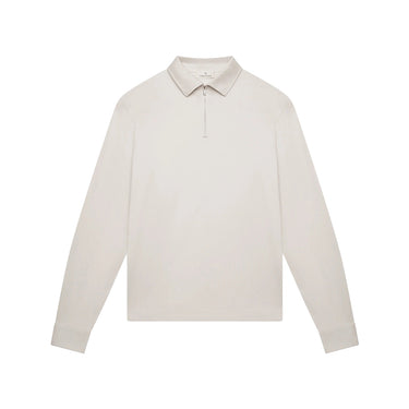 VALENZA- SUPIMA POLO MET RITSSLUITING PEARL GREY