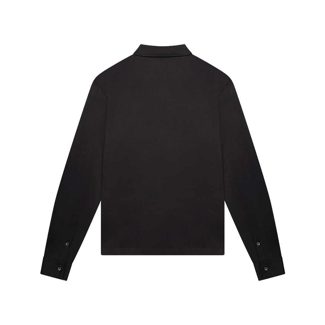 VALENZA- SUPIMA POLO MET RITSSLUITING BLACK