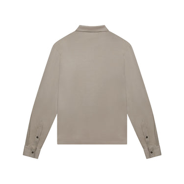 VALENZA- SUPIMA POLO MET RITSSLUITING LEAD GREY