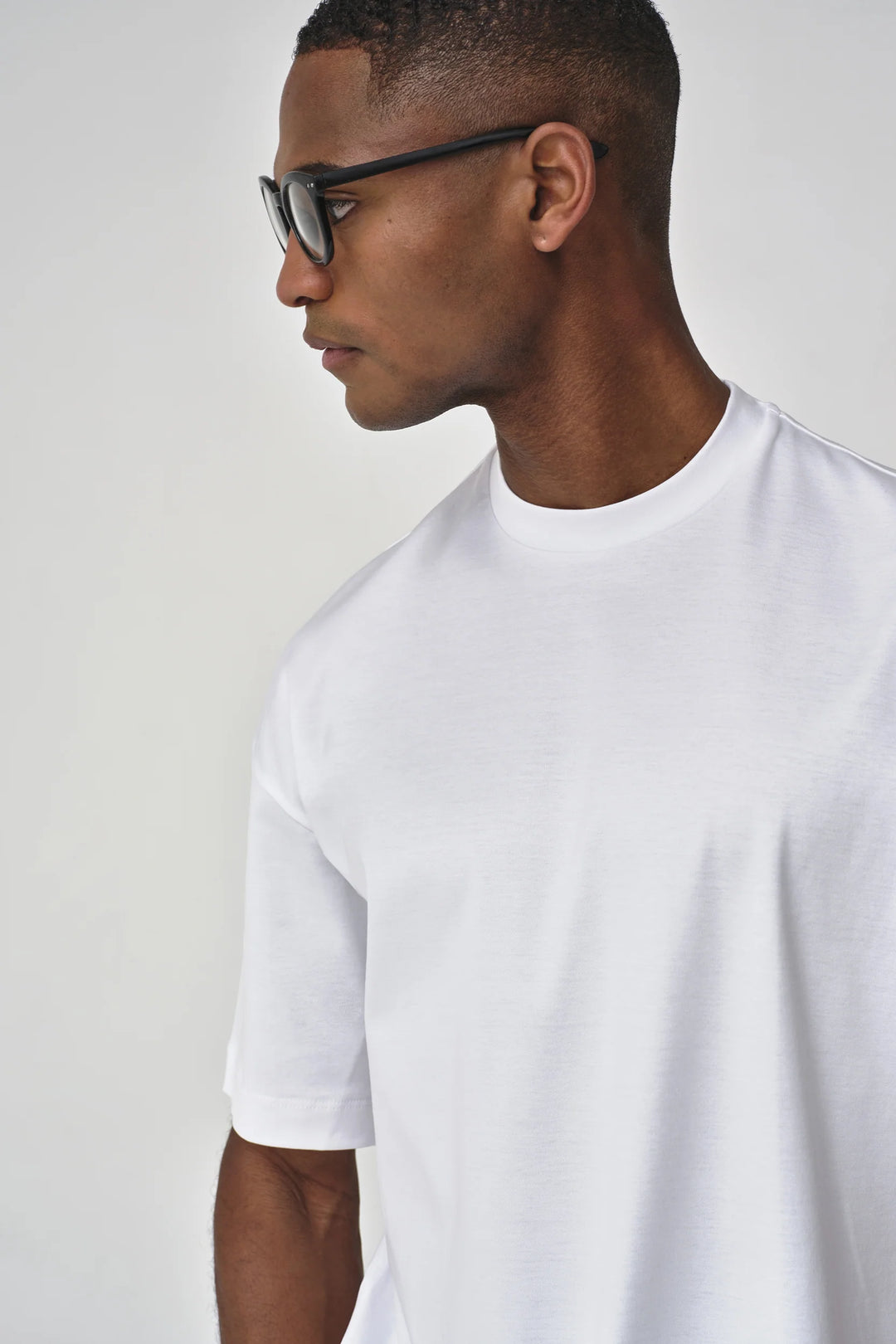 VALENZA - INTERLOCK SUPIMA OVERSIZED T-SHIRT WHITE