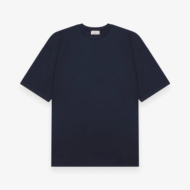 VALENZA - INTERLOCK SUPIMA OVERSIZED T-SHIRT NAVY