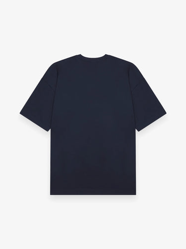 VALENZA - INTERLOCK SUPIMA OVERSIZED T-SHIRT NAVY