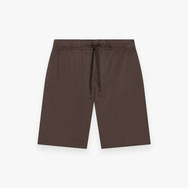 VALENZA - INTERLOCK SUPIMA SPORT SHORTS - EBONY BROWN