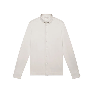 VALENZA- SUPIMA SHIRT LANGE MOUWEN PEARL GREY