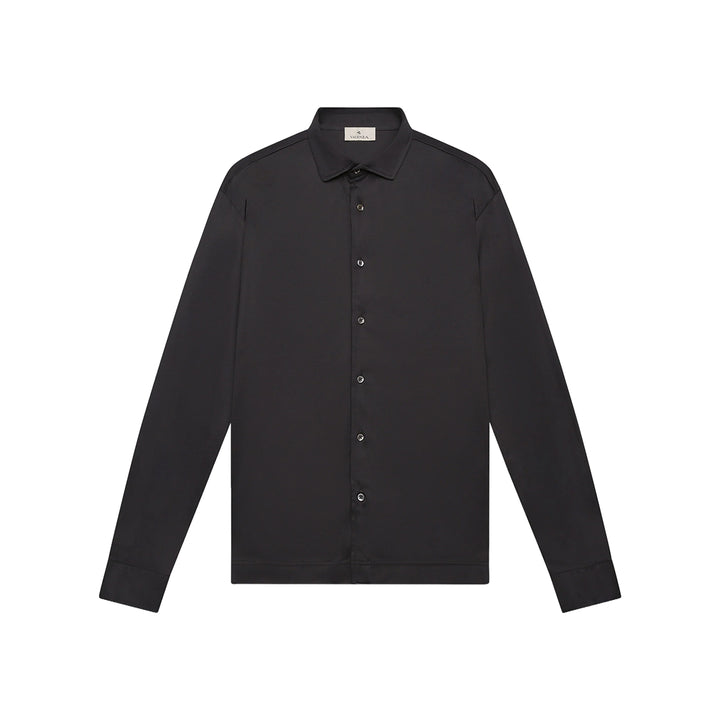 VALENZA - SUPIMA SHIRT LANGE MOUWEN BLACK