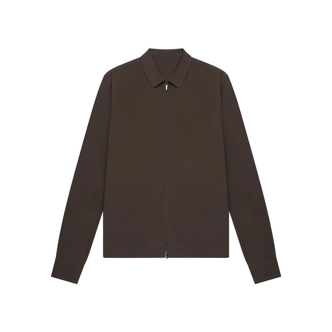 VALENZA - TECH STRETCH OVERSHIRT EBONY BROWN