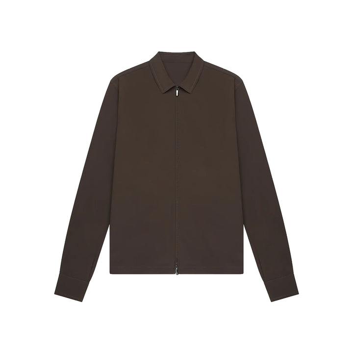 VALENZA - TECH STRETCH OVERSHIRT EBONY BROWN