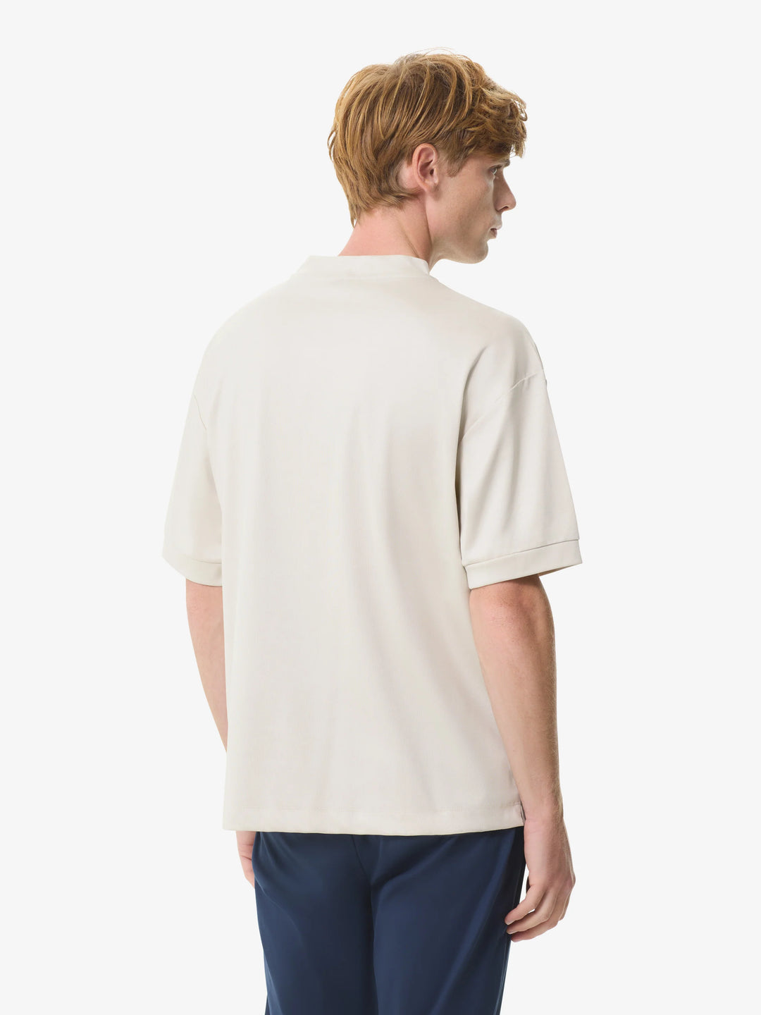 VALENZA - INTERLOCK SUPIMA OVERSIZED T-SHIRT PEARL GREY
