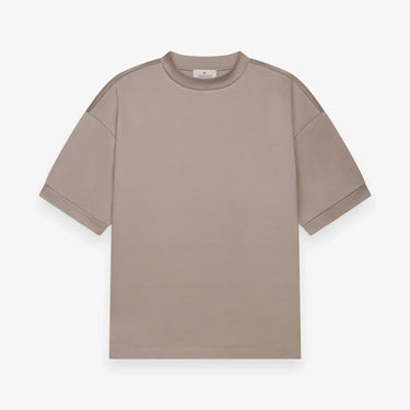 VALENZA - INTERLOCK SUPIMA OVERSIZED T-SHIRT LEAD GREY