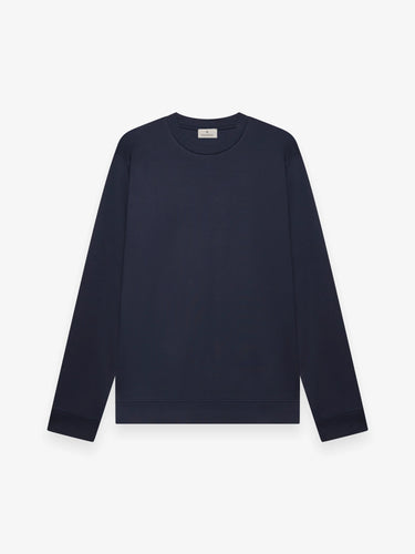 VALENZA- HEAVY SUPIMA SWEATER NAVY