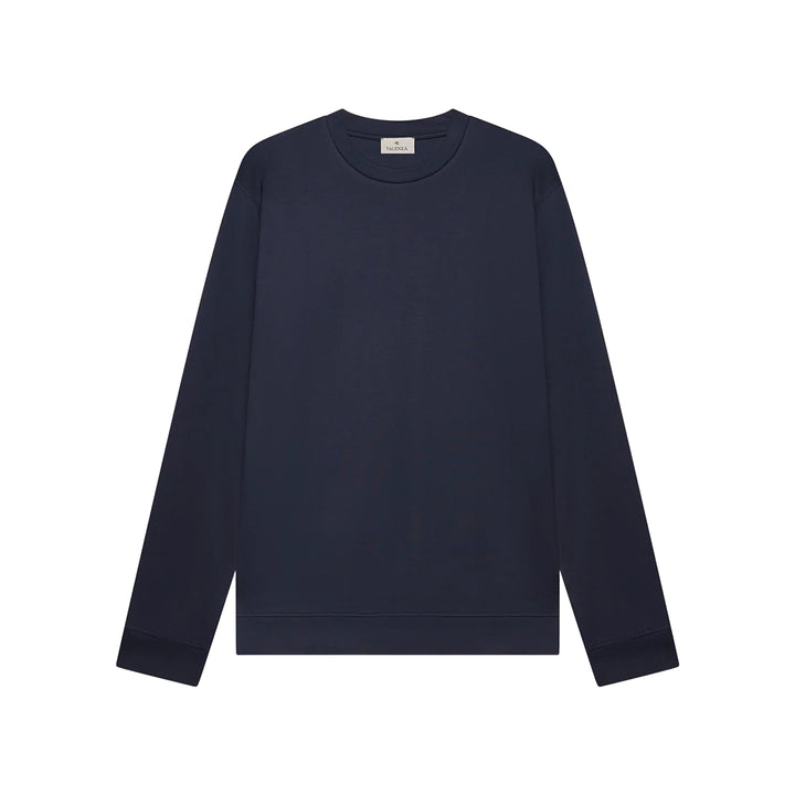 VALENZA- HEAVY SUPIMA SWEATER NAVY
