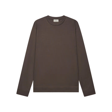 VALENZA- HEAVY SUPIMA SWEATER EBONY BROWN