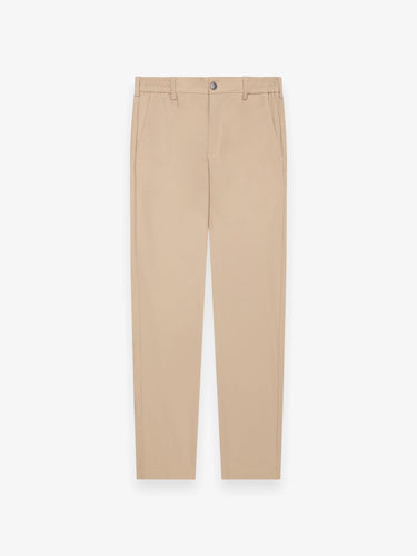 VALENZA- WARM TECH STRETCH TAPERED TROUSERS - BEIGE