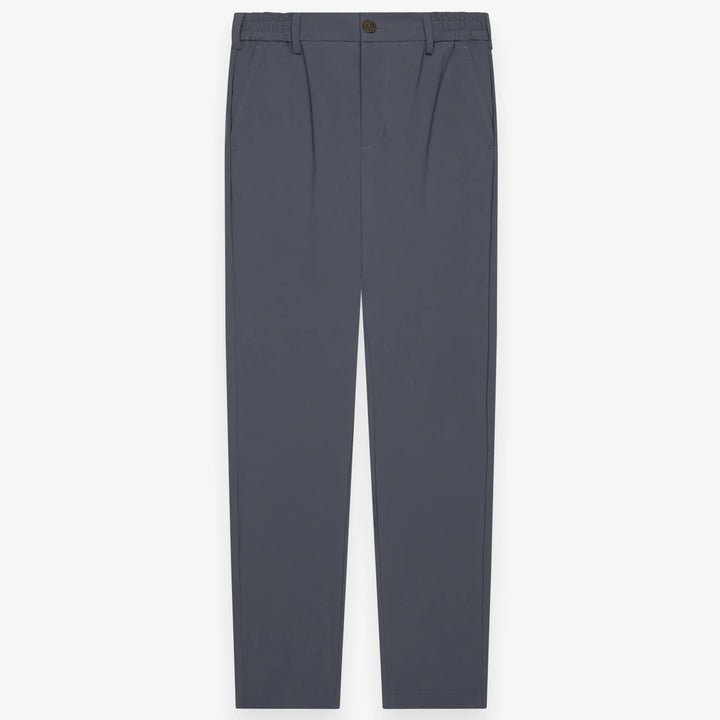 VALENZA - WARM TECH STRETCH TAPERED TROUSERS - DARK GREY