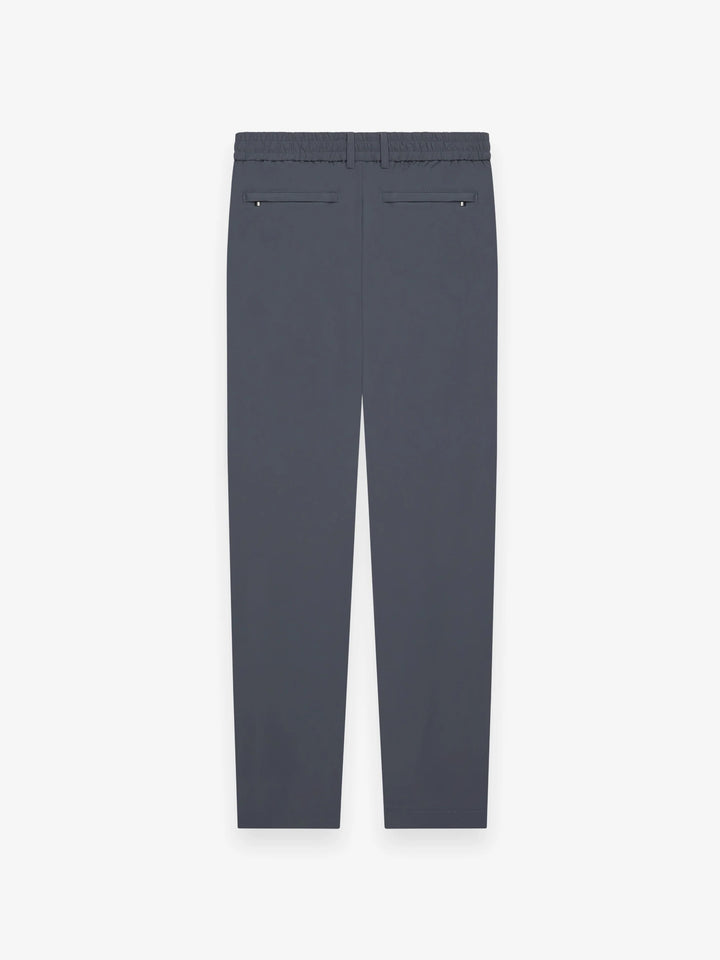 VALENZA - WARM TECH STRETCH TAPERED TROUSERS - DARK GREY