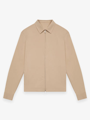 VALENZA- WARM TECH STRETCH OVERSHIRT- BEIGE