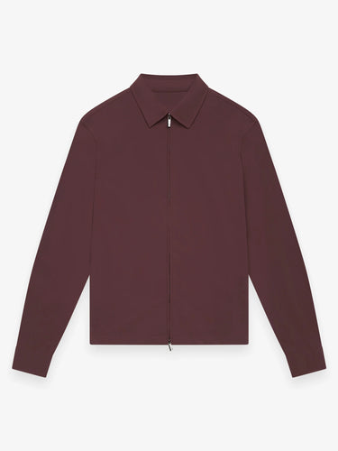 VALENZA- WARM TECH STRETCH OVERSHIRT- DARK SIENNA