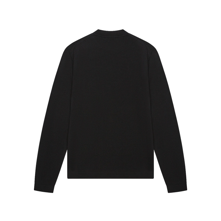 VALENZA - CASHWOOL EXTRAFINE MERINO CREW NECK - BLACK