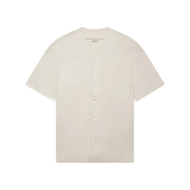 VALENZA - SUPIMA BASEBALL SHIRT S/S - PEARL GREY