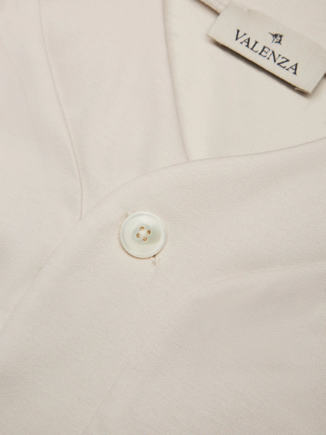 VALENZA - SUPIMA BASEBALL SHIRT S/S - PEARL GREY