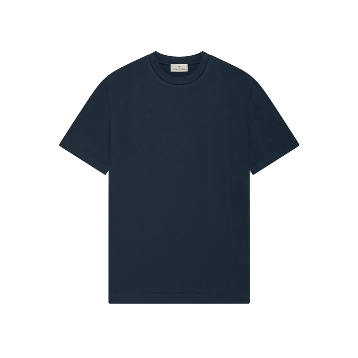 VALENZA - SINGLE JERSEY SUPIMA T-SHIRT - DARK NAVY