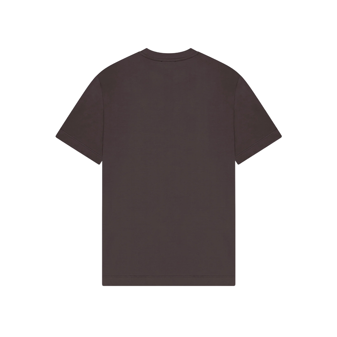 VALENZA - SINGLE JERSEY SUPIMA T-SHIRT - DARK BROWN