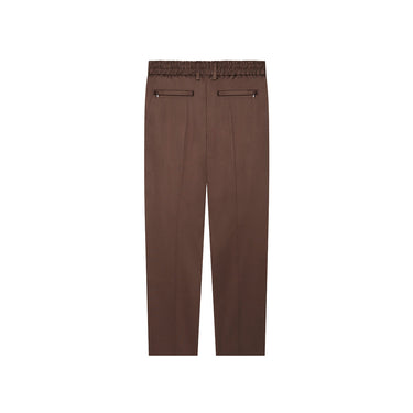 VALENZA - SUPIMA TAPERED TROUSER - EBONY BROWN