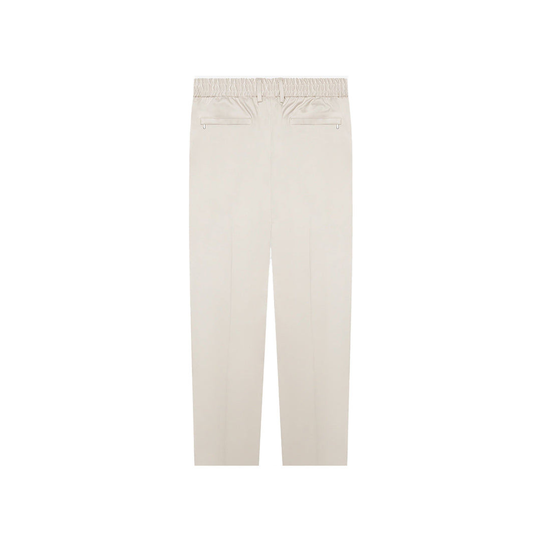 VALENZA - SUPIMA TAPERED TROUSER - PEARL GREY